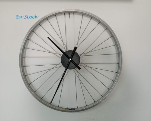 Horloge roue gris/noir